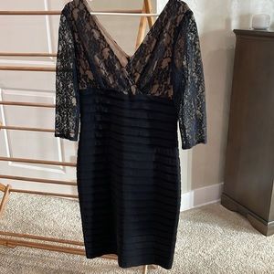Adrianna Papell black cocktail dress